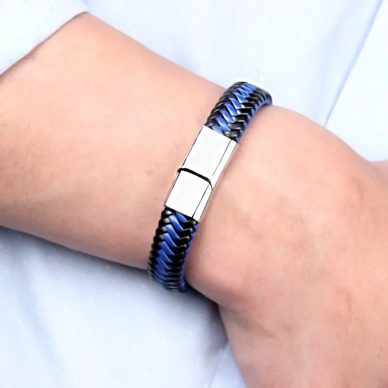 Мужской кожаный браслет мужской | Украшения и аксессуары