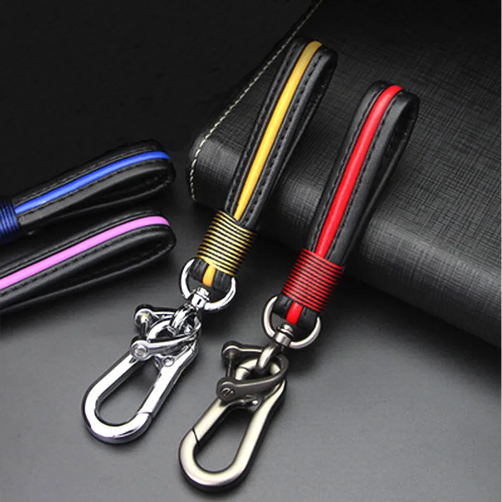 Автомобильный держатель для ключей кожаный брелок подкова пряжка автомобиля