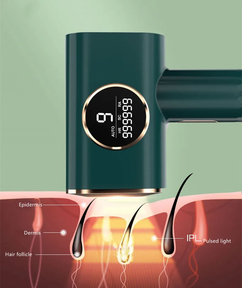 Лазерный эпилятор быстрое удаление волос 0 8 с/вспышка использование всего тела