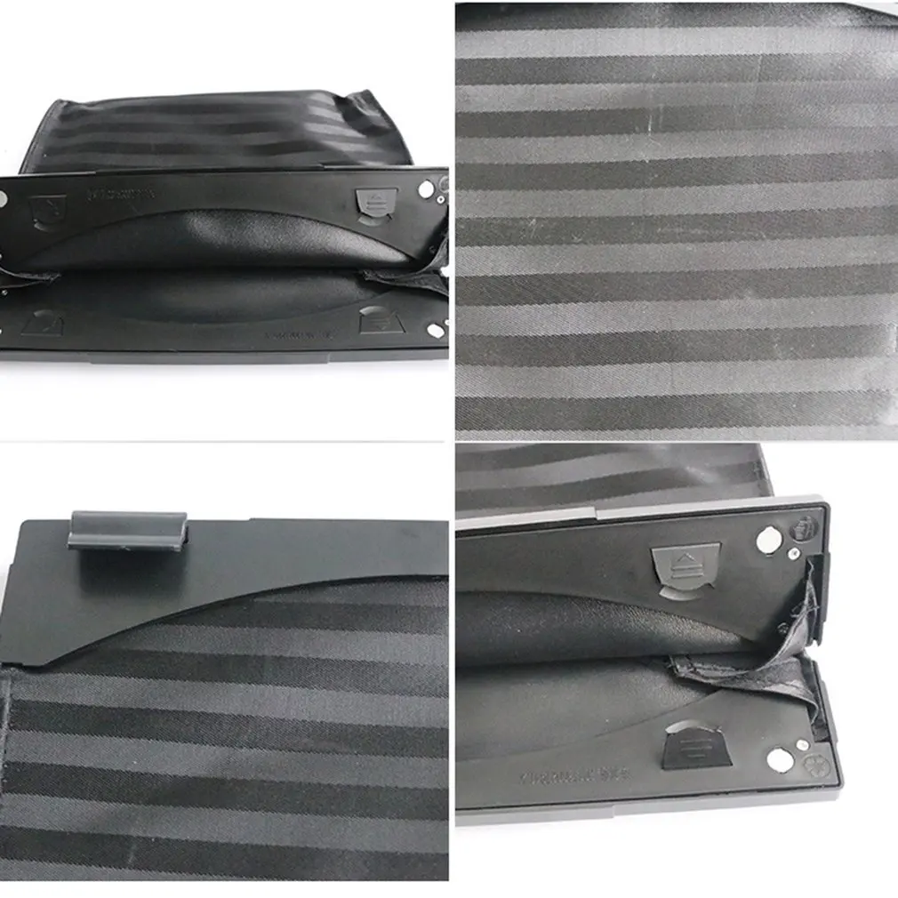 

Portable Hanging Mini Car Garbage Can Classic Black Premium Quality Black Universal Traveling Portable Car Trash Can