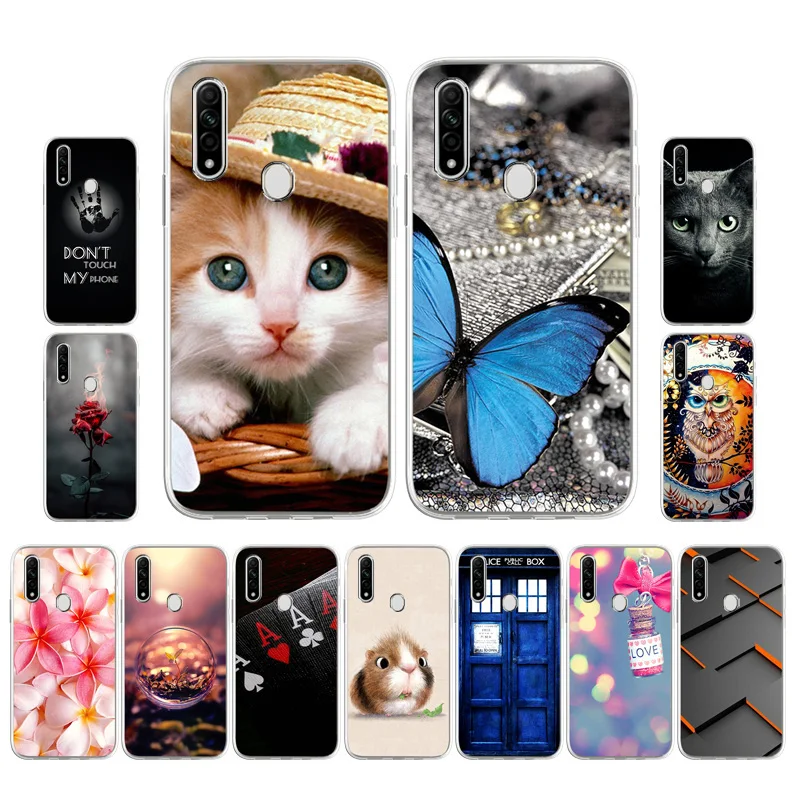 

For OPPO A31 Case Soft Silicon TPU Back For Oppo A 31 2020 etui OppoA31 A8 CPH2015 Phone Cover Cat Bumper Bag 6.5inch