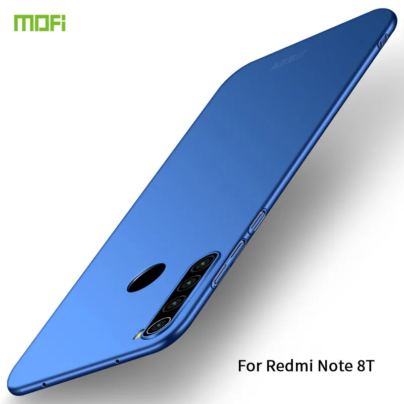 Чехол для Xiaomi Redmi note 8T бренд Mofi роскошный 360 Полный Корпус чехол s Жесткий матовый PC
