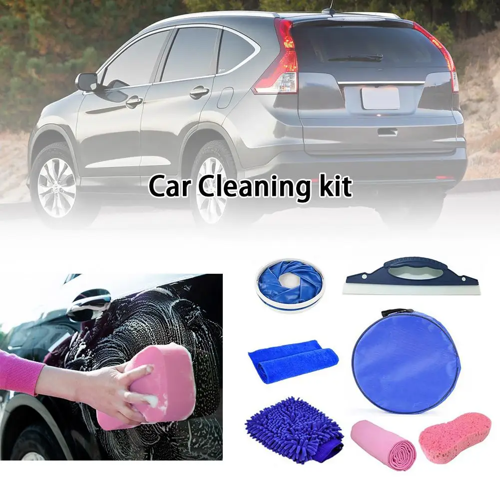 

Car Wash Tool Set Combination Household Car Wash Package Towel Cleaning Cloth Special Towel Car Cleaning Supplies Cleaning Kit