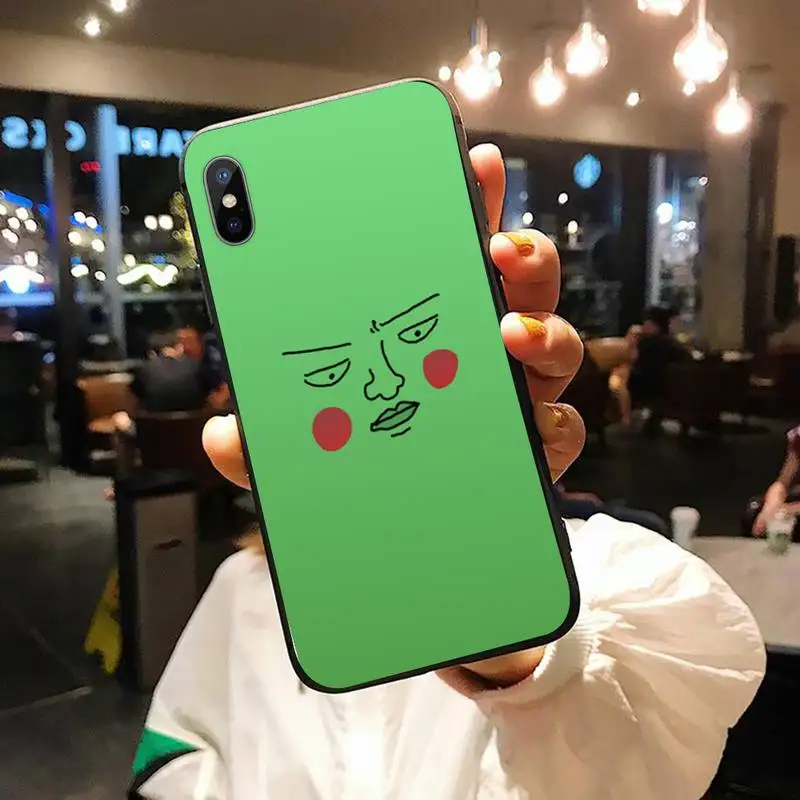 

Funny Dimple Anime Mob Psycho 100 Phone Case for iPhone 11 12 pro XS MAX 8 7 6 6S Plus X 5S SE 2020 XR