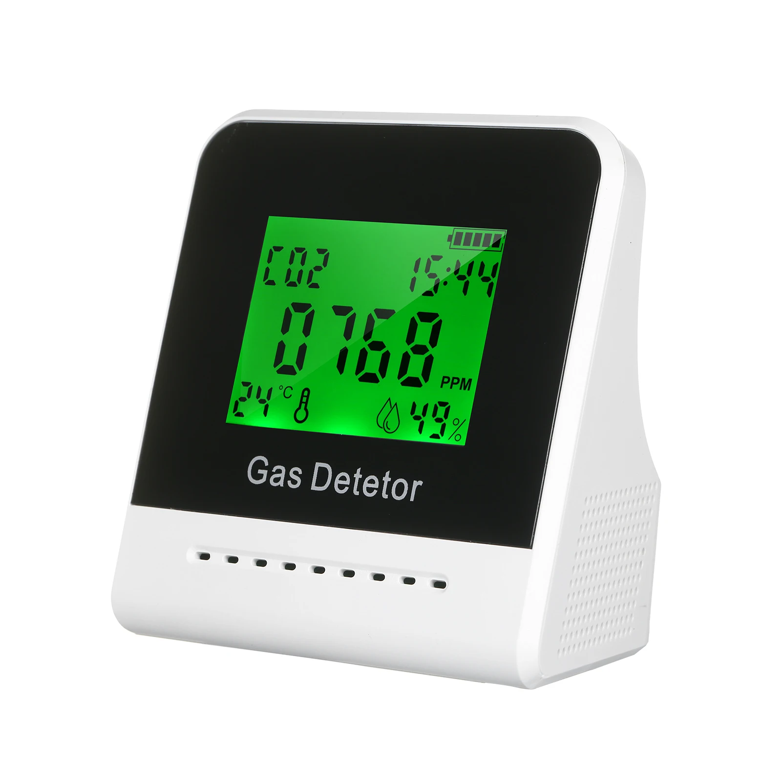

Air Quality Monitor CO2 Alarm Detector Indoor Temperature Humidity Display Carbon Dioxide Tester 1000mAh Rechargeable CO2 Meter