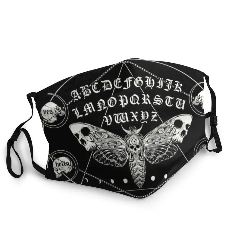 

Death Moth Spirit Board Washable Adult Mouth Face Mask Gothic Skull Anti Dust Protection Cover Respirator Mouth-Muffle