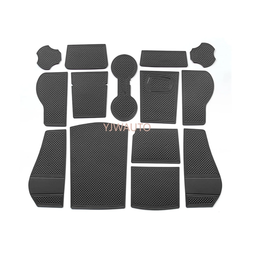 

Door Slot Mat for Cadillac XT5 2020 2021 Gate Groove Cushion Car Door Rubber Cup Holder Mats Anti-slip Carpets Position