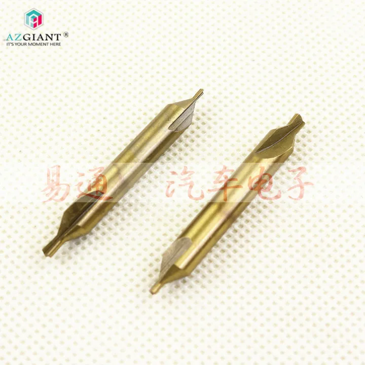 1.5-2.5mm Titanium-plated spiral groove center drill Double-head vertical milling bit Length 44.5MM diameter 6MM | Автомобили и