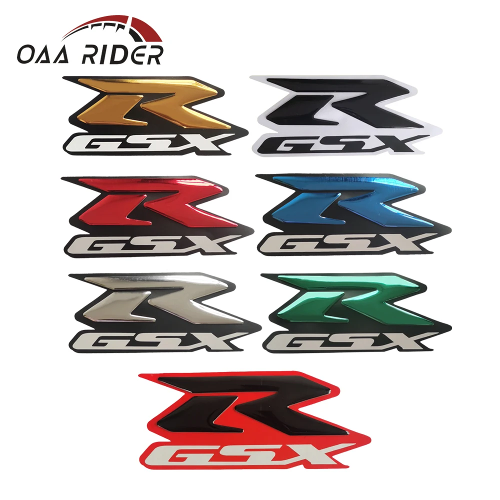 

2Pcs Logo Tank Sticker For Suzuki GSX-R GSXR 600 750 1000 1100 Emblem 3D Fairing Decal Racing Stickers Motorcycle Decoration