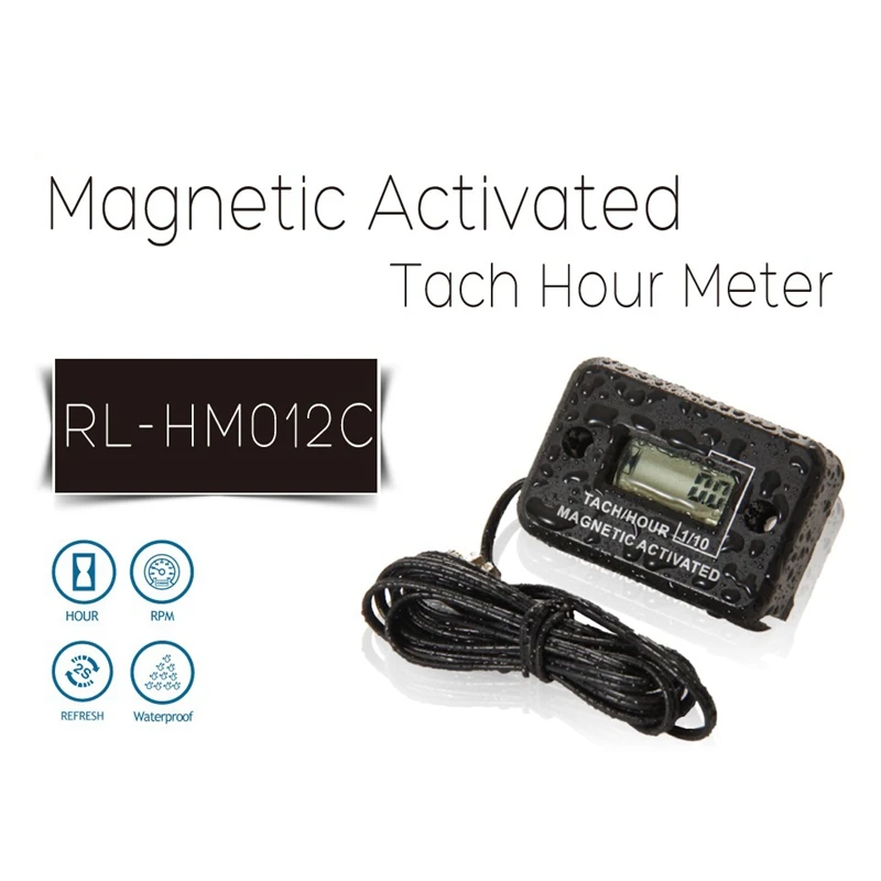 Цифровой тахометр для бензинового и сырого двигателя счетчик часов