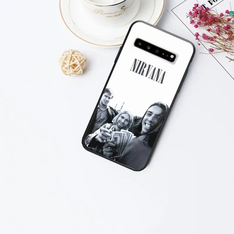 

American rock band Nirvana Phone Case case coque samsung galaxy S7 S8 S9 S10e S20 PLUS Note 10 Pro PLUS LITE NOTE 20 UITRA