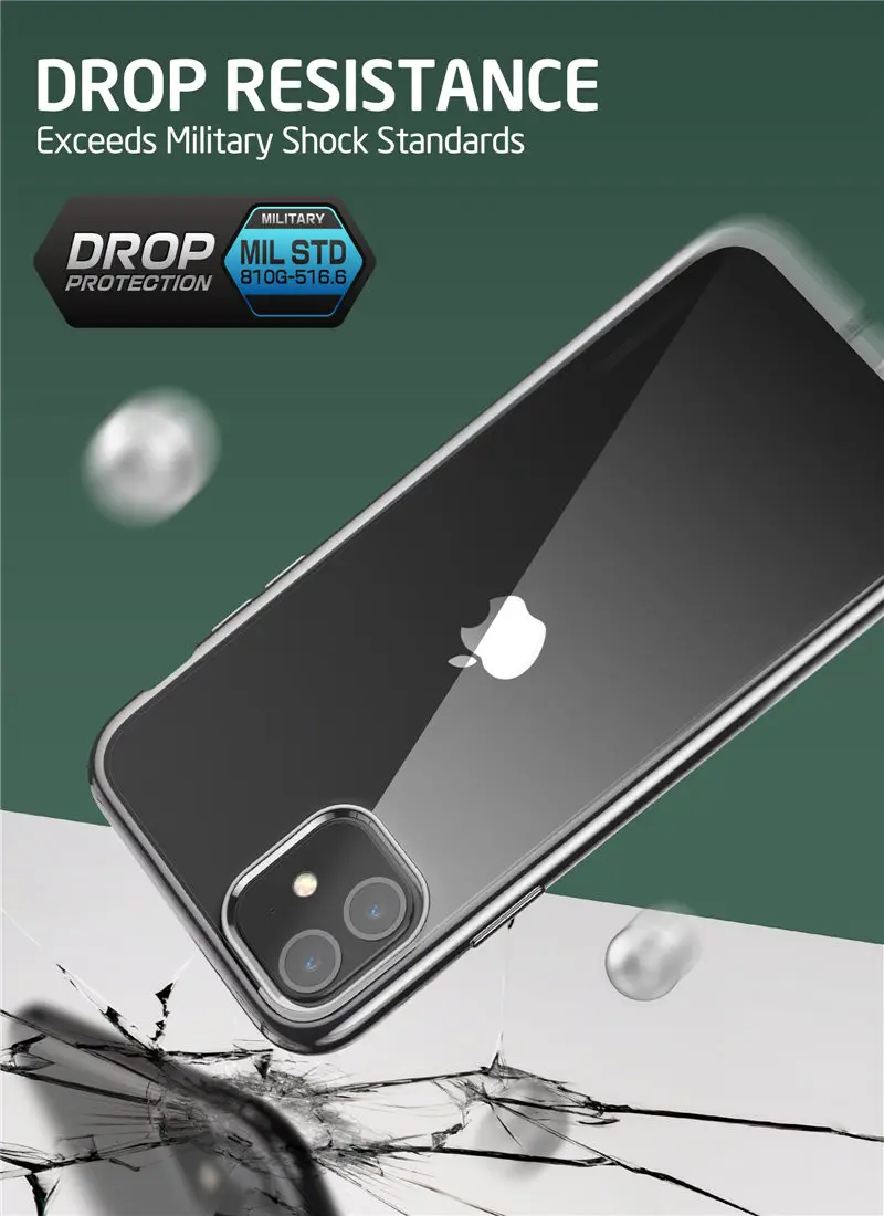 Чехол для iPhone 11 6,1() SUPCASE UB электро-металлический гальванический+ Гибридный чехол из ТПУ с встроенным защитным экраном
