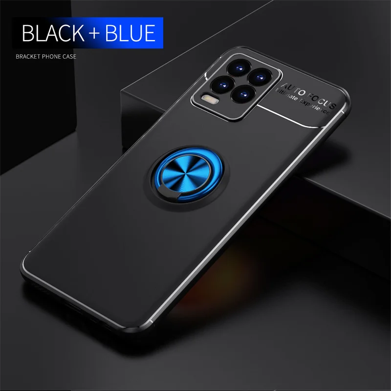 For Cover OPPO Realme 8 Pro Case For Realme 8 Pro Capas Phone Bumper Soft Ring Magnetic Holder For Cover Realme 8 Pro 8i Fundas