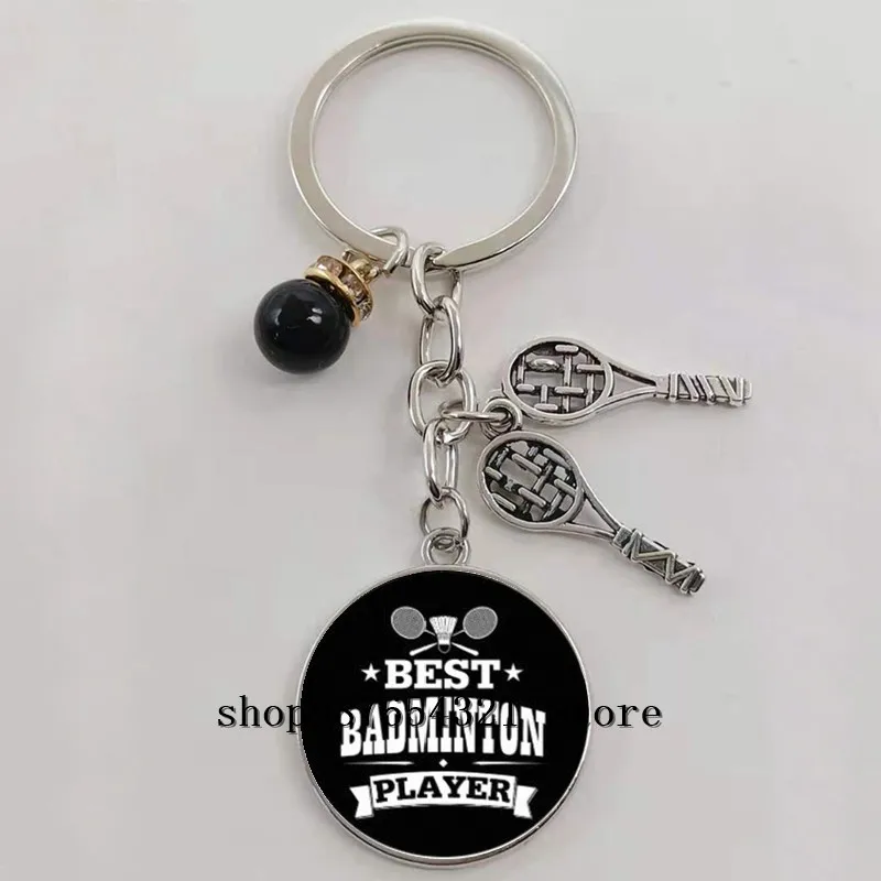 Новинка модные аксессуары для фото брелок бадминтона в стиле ретро мужчин и