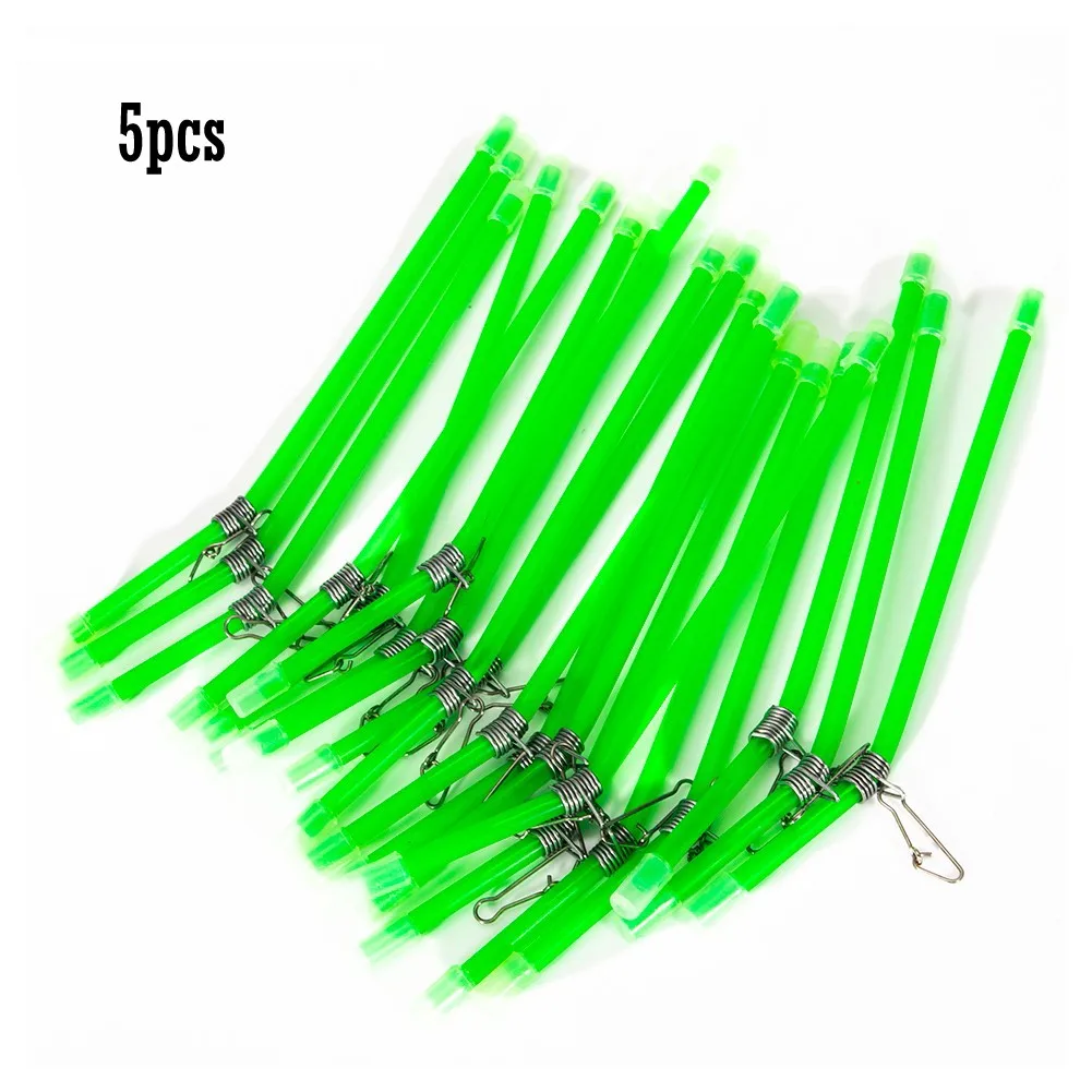 

5pcs Anti-Tangle Feeder Booms Luminous Anti Tangle Boom With Sinker Snap Swivels For Soft Fishing Bait Lure Baited Hook Link