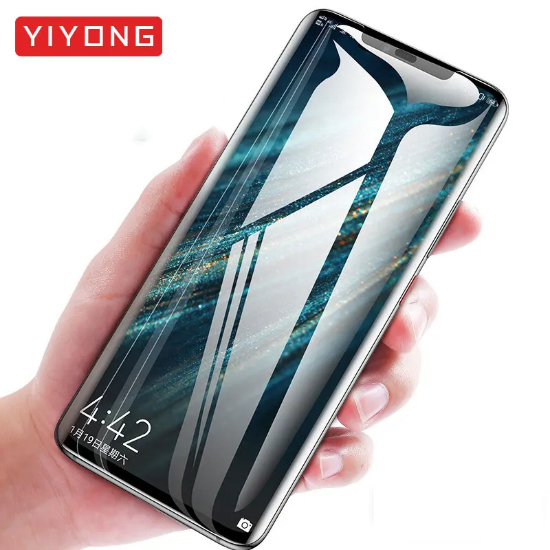 YIYONG 9D стекло для Huawei Mate 10 20 закаленное 3D край изогнутый экран протектор 30 Pro