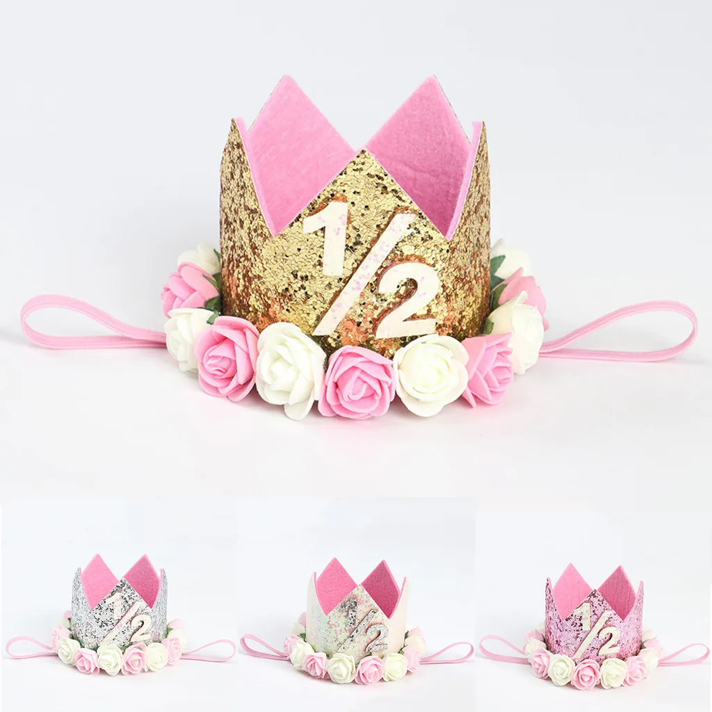 Головной убор с блестками для девочек эластичная повязка на голову номером день