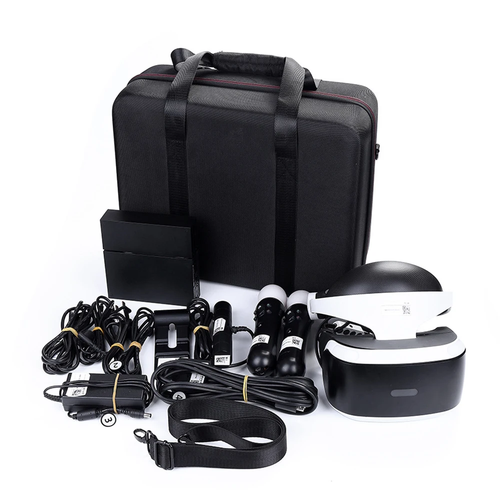 2021 Newest Hard EVA Travel Storage Carrying Box Cover Case for Sony PlayStation VR Launch Bundle &amp PS4 Slim Console |
