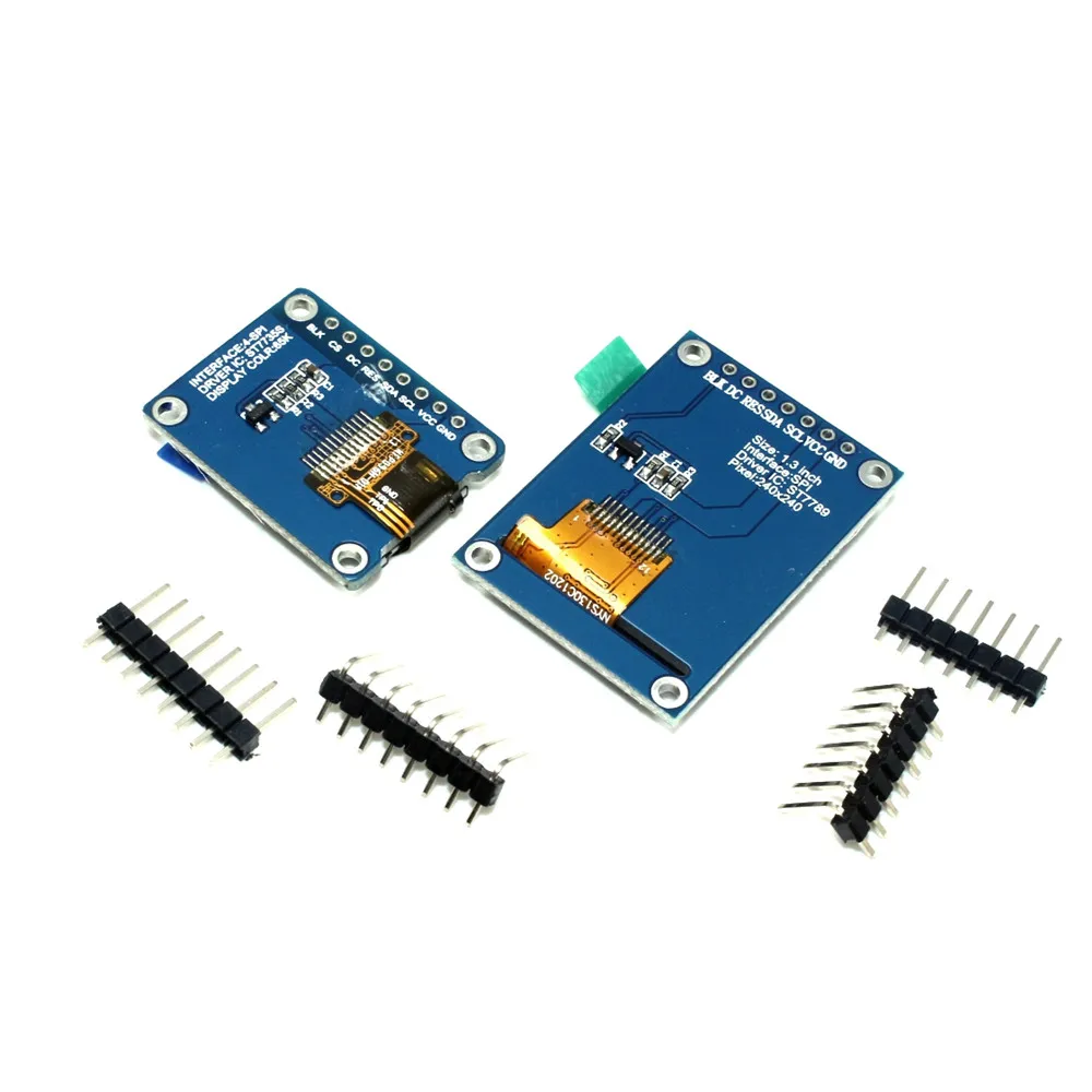 TFT дисплей 0 96 дюйма/1 3 дюйма IPS 7Pin SPI HD 65K полноцветный ЖК модуль ST7735 Привод IC 80*160 (не