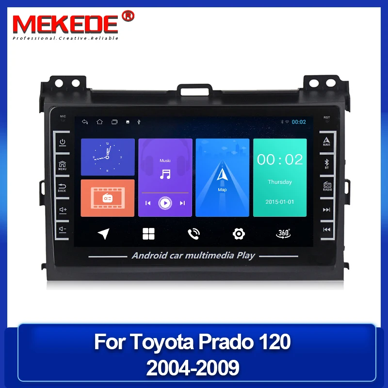 

1280*720 IPS экран Android для Toyota Land Cruiser Prado 120 Автомагнитола мультимедийный плеер авторадио GPS навигация LC120 WIFI