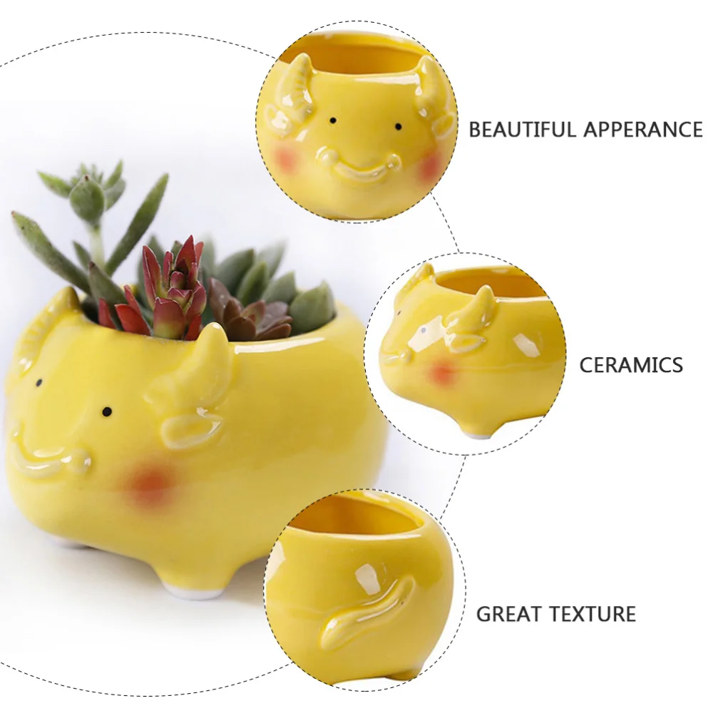 4 предмета изысканный горшки для суккулентов керамика цветочные висячих завод