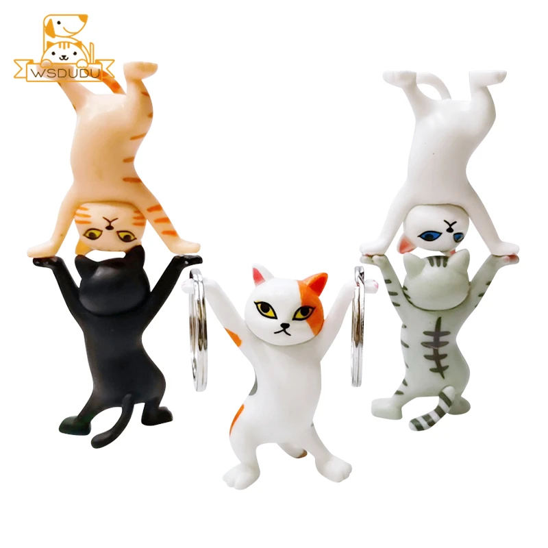 Танцевальный Кот фигурки игрушки милый мини котенок Мультяшные животные модель