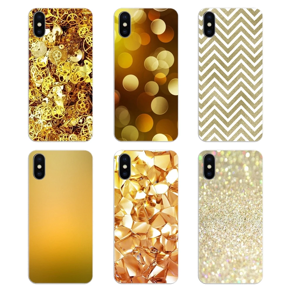 Блестящий клинквант для iPhone XS Max XR X 4 4S 5 5S 5C SE 6 6S 7 8 Plus шампанское золото