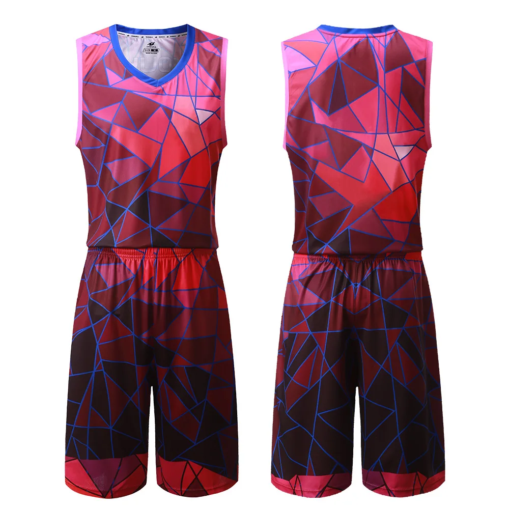 Профессиональный дизайн баскетбольная майка для мужчин Набор дышащая