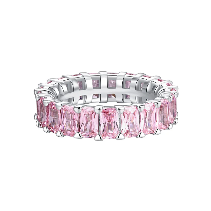 

Ladyunicorn Song Song Same Style Pink Love Heart-Shaped Ring Full Rhinestone Zircon Sweet Lady Princess Open Ring