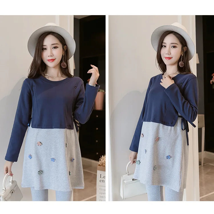 Летнее платье для беременных с принтом и треугольным вырезом Одежда | Мать