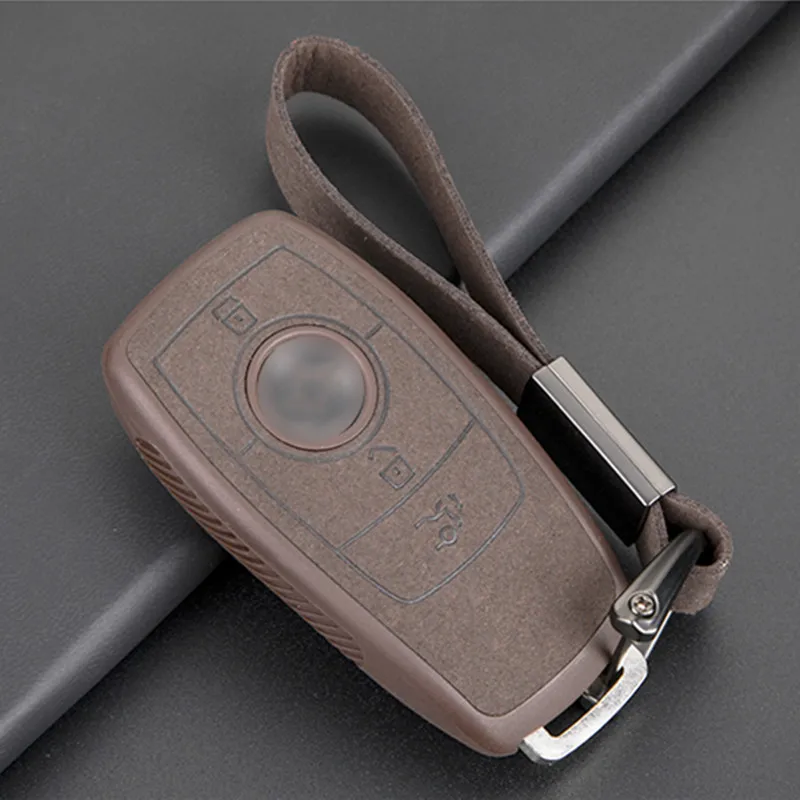 

Чехол для автомобильного ключа, чехол для ключей для Mercedes Benz A C E S Class W221 W213 W177 W205, держатель, оболочка, аксессуары для ключей из углеродного во...