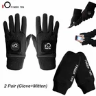 2 пары в холодную погоду ветрозащитная зимняя Гольф перчатки и варежки заданное значение с сенсорным экраном, удобные для Для мужчин Для женщин Для мужчин Golfer