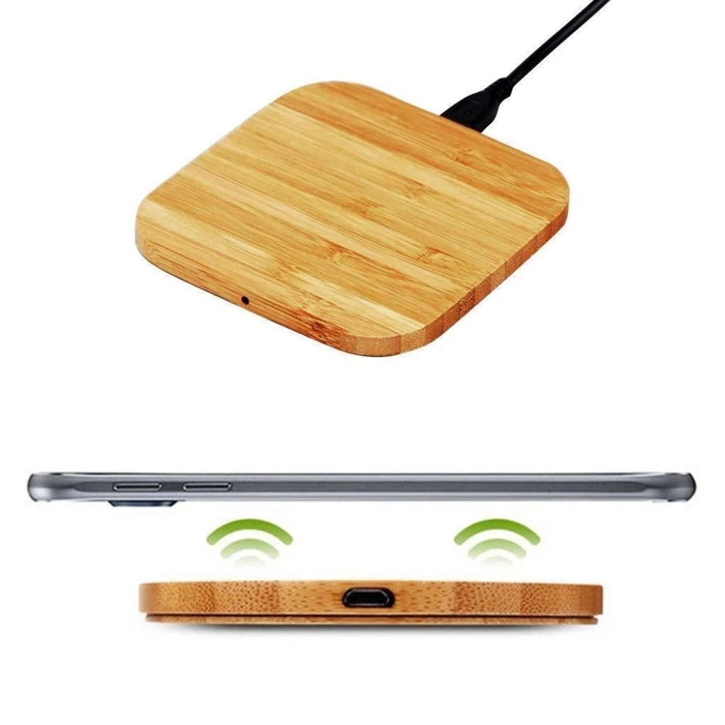 

Portable Wooden Wireless Charger Ultra-Thin Wooden Charging Board Suitable for All Kinds of Mobile Phones Wireless Charger