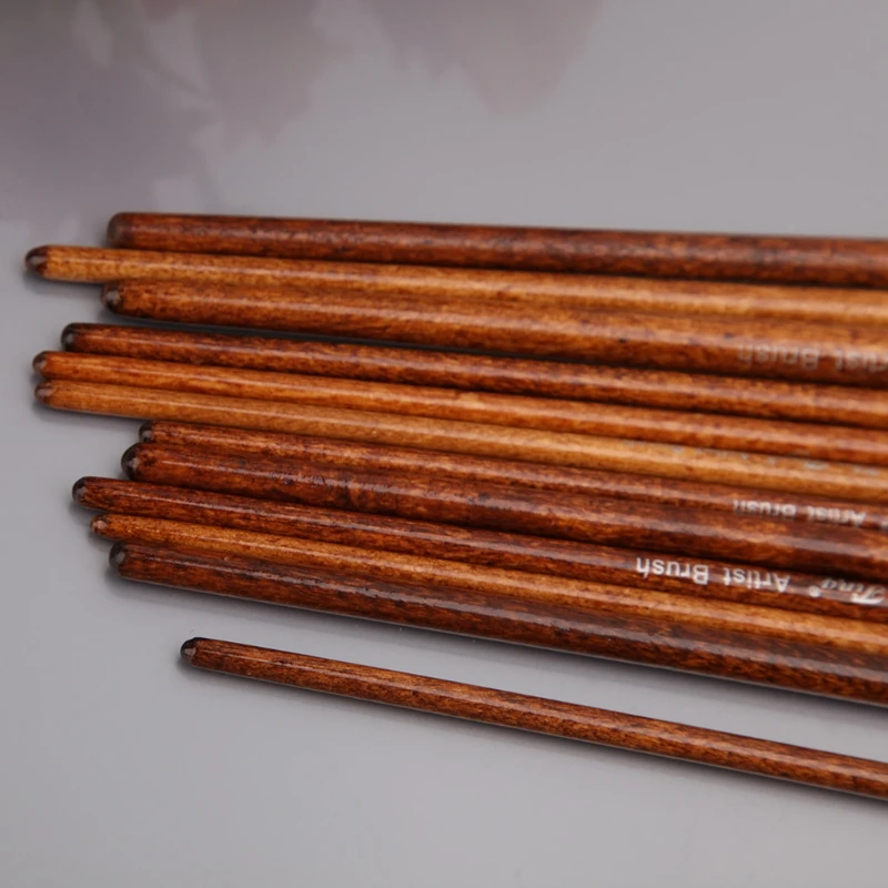 Набор кистей для рисования нейлоновые 12 шт. | Канцтовары офиса и дома