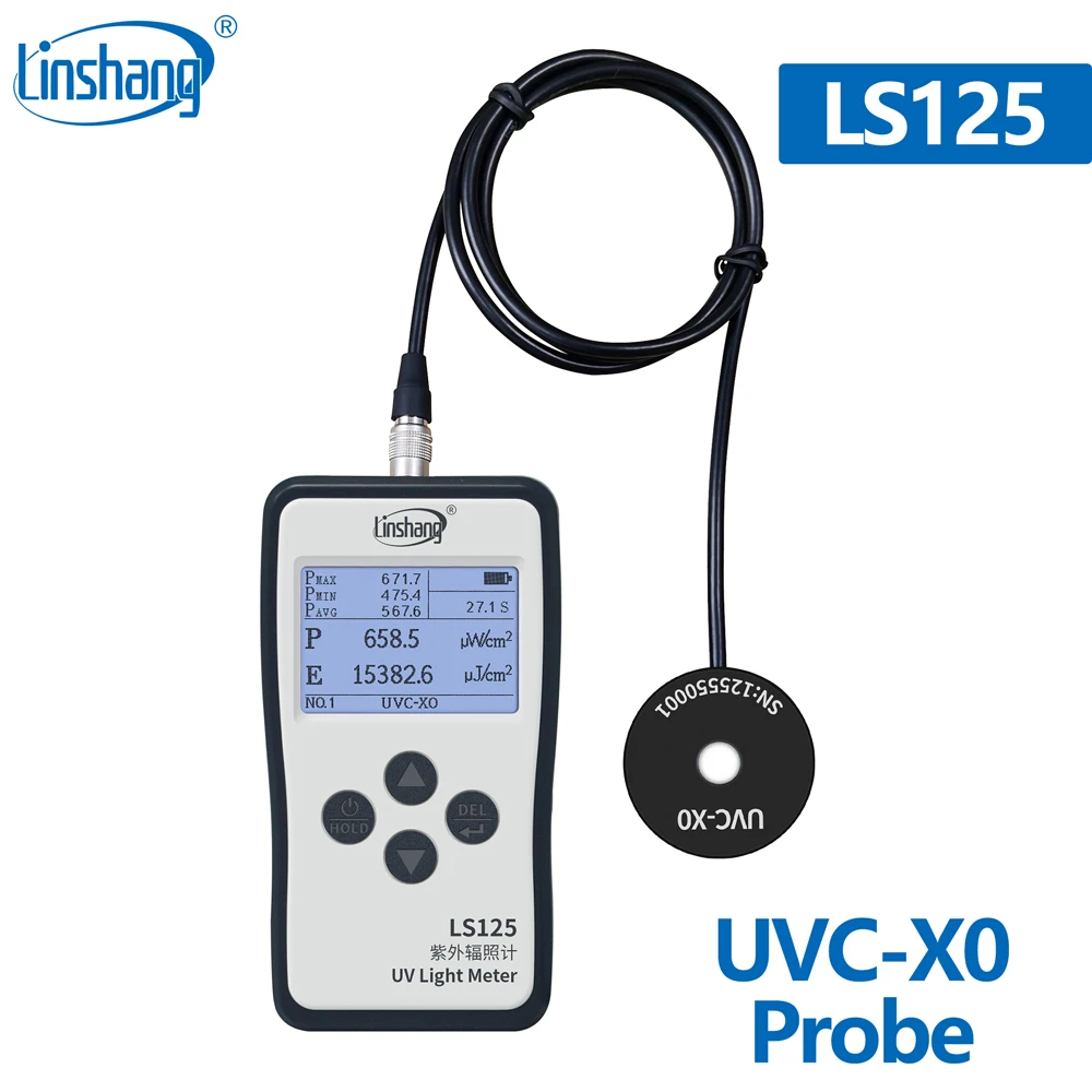 Радиометр Linshang LS126A UVA LS125 измеритель УФ светильник лучения для ртутной лампы