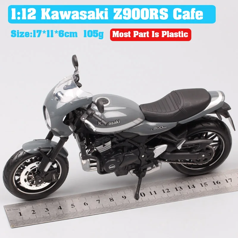 Z900 RS cafe gray Классический 1:12 Масштаб maisto Kawasaki Z900 RS кафе гонщик литой автомобиль гоночный мотоцикл игрушка миниатюры для коллекции - Цвет: Z900 RS cafe gray