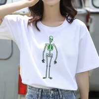 2020 new women t shirt cute skulls printed short sleeve tshirt fashion summer ladies graphic clothing female t shirt tee tops