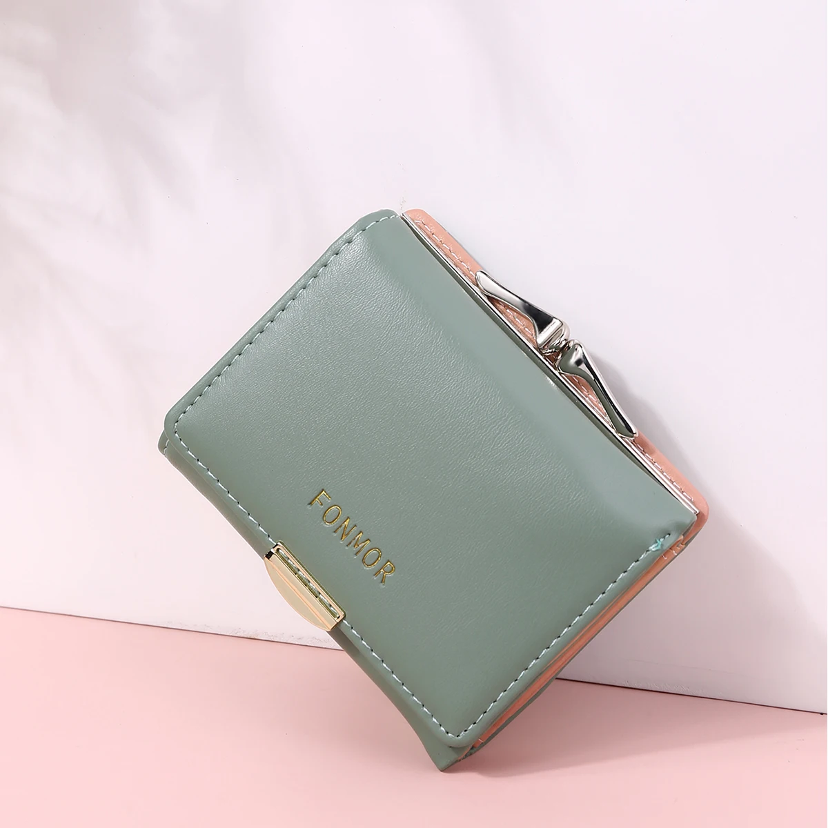 

FONMOR Leather Women Wallet Hasp Small Slim Coin Pocket Money Bag Fashion Girl Wallets Cards Holders Luxury Brand Designer Purse