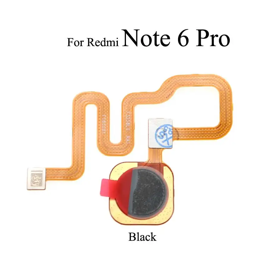 YuXi Touch ID Home Button For Xiaomi Redmi Note 6 Pro FingerPrint Sensor Flex Cable Ribbon Replacement Parts | Мобильные телефоны и