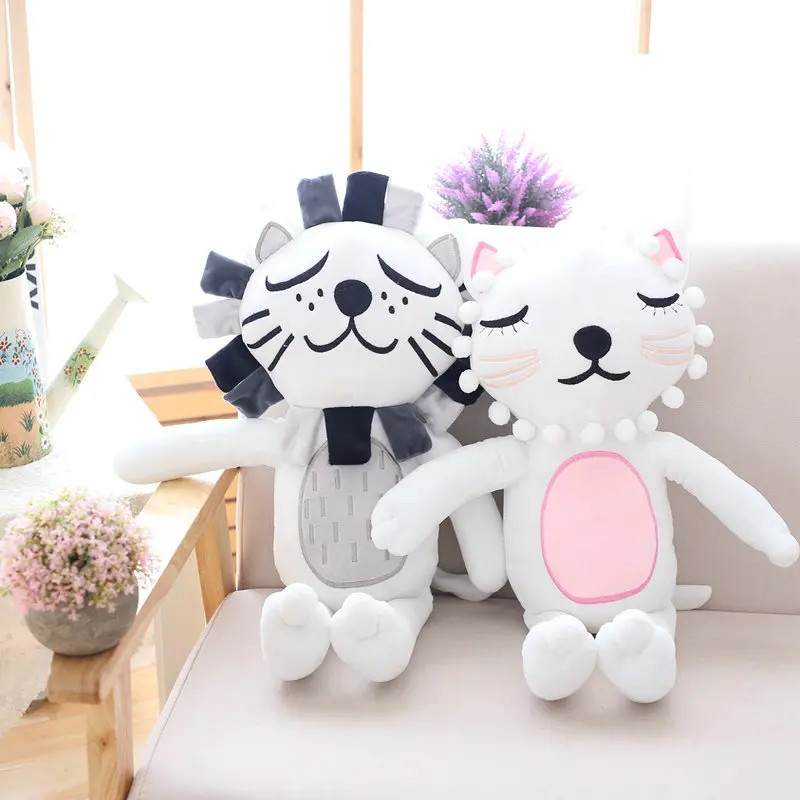 

40cm Kawaii Plush Cat Lion Doll Toys For Children Room Decor Stuffed Plush Toys Kids Baby Appease Doll Christmas Gift