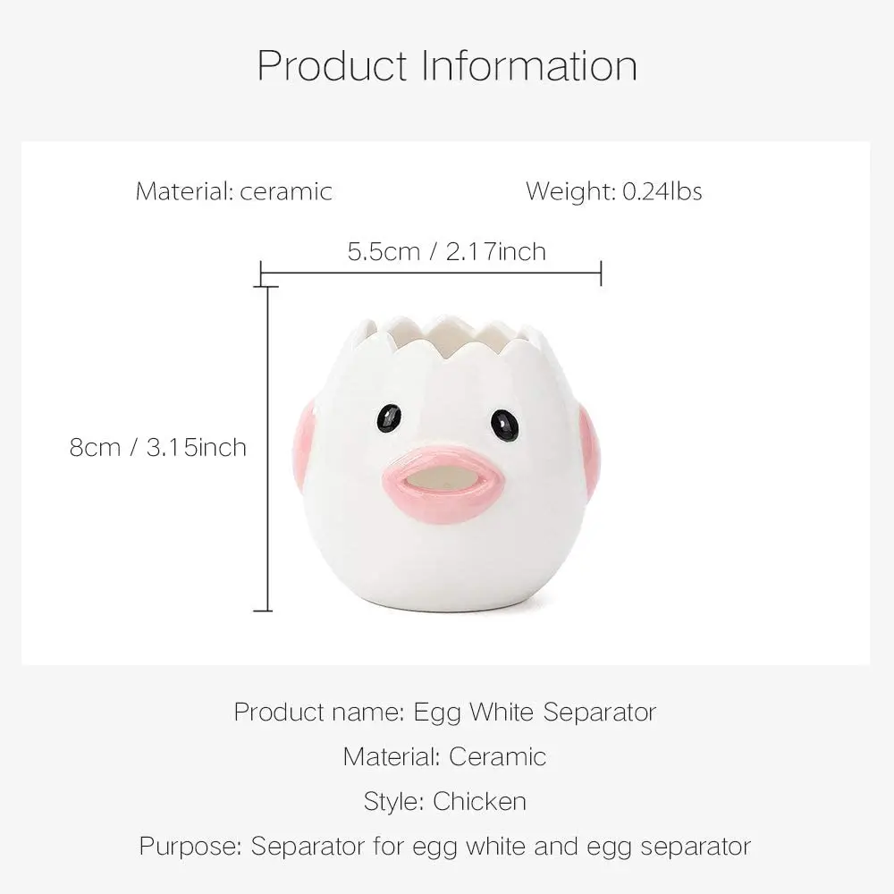 Разделитель яичного желтка креативный мультяшный керамический разделитель для
