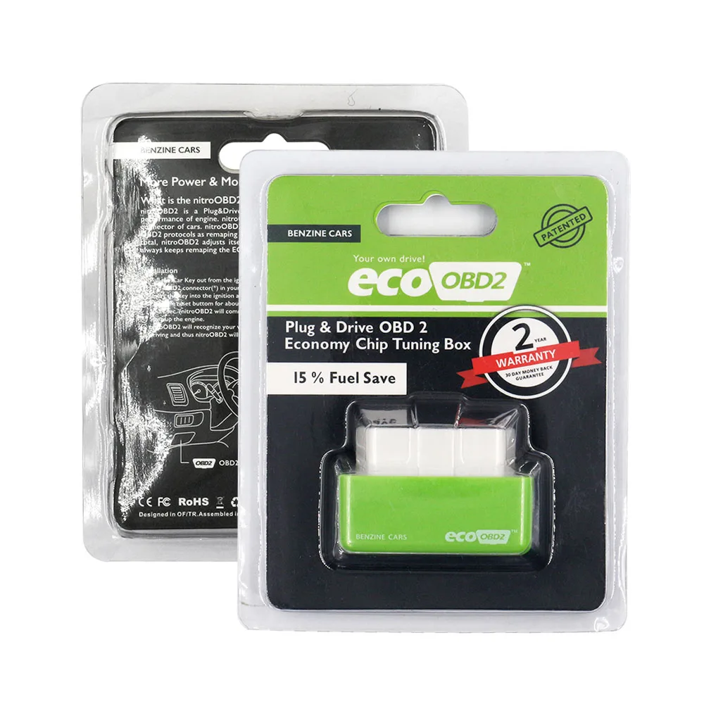 Автомобиль EcoOBD2 Nitro Obd2 для бензиновых автомобилей Eco OBD дизельный OBD2 чип тюнинг