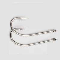 stainless steel large size long hooks for ocean boat fishing big fish with sharp tooth