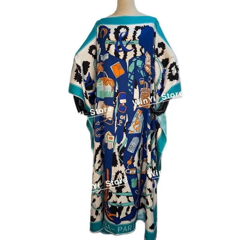 MIddle East Dresses For Women 2020 Fashion Design Loose Dress Batwing Maxi Long Femme Vestidos Summer Autumn Party Elegant Dress