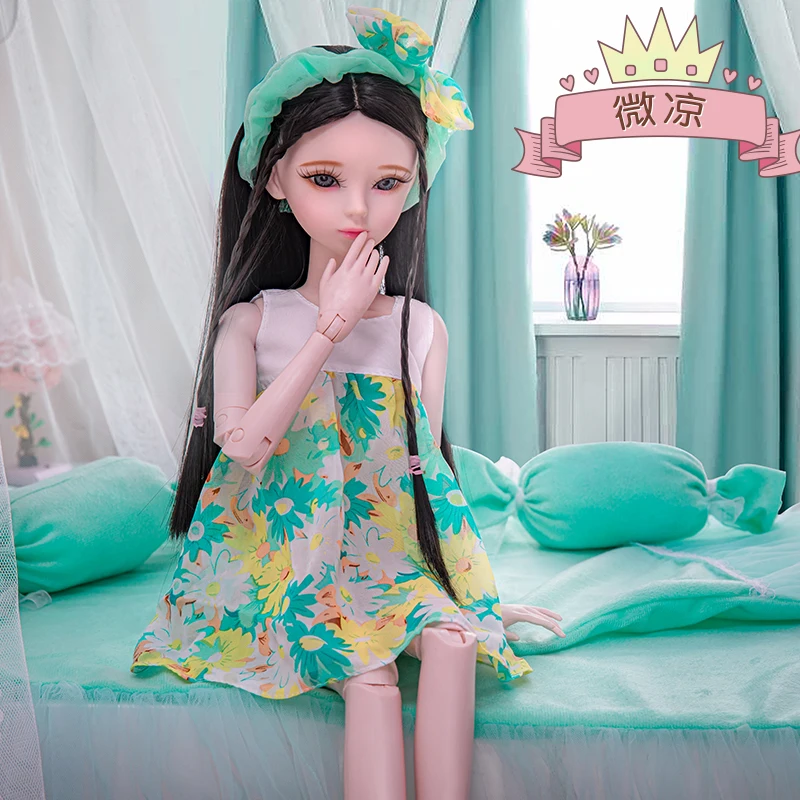 

Handmade Girl Nightgown Pajamas Nightdress Bjd Doll Clothes for 55-60cm 1/3 Dolls Toy Accessories