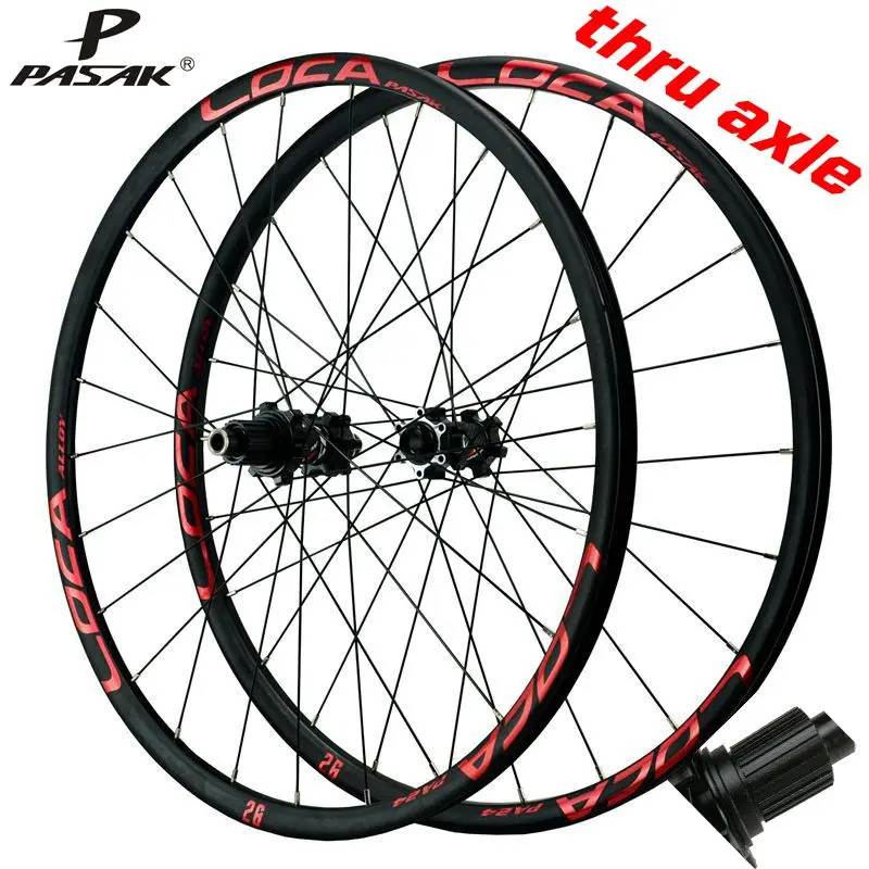 12speed wheel micro spline(MS) bicycle wheels mtb bike whees 26/27.5/29&quot700c 24H drag 4 bearing hub thru axle 12/15mm disc brake | Спорт и