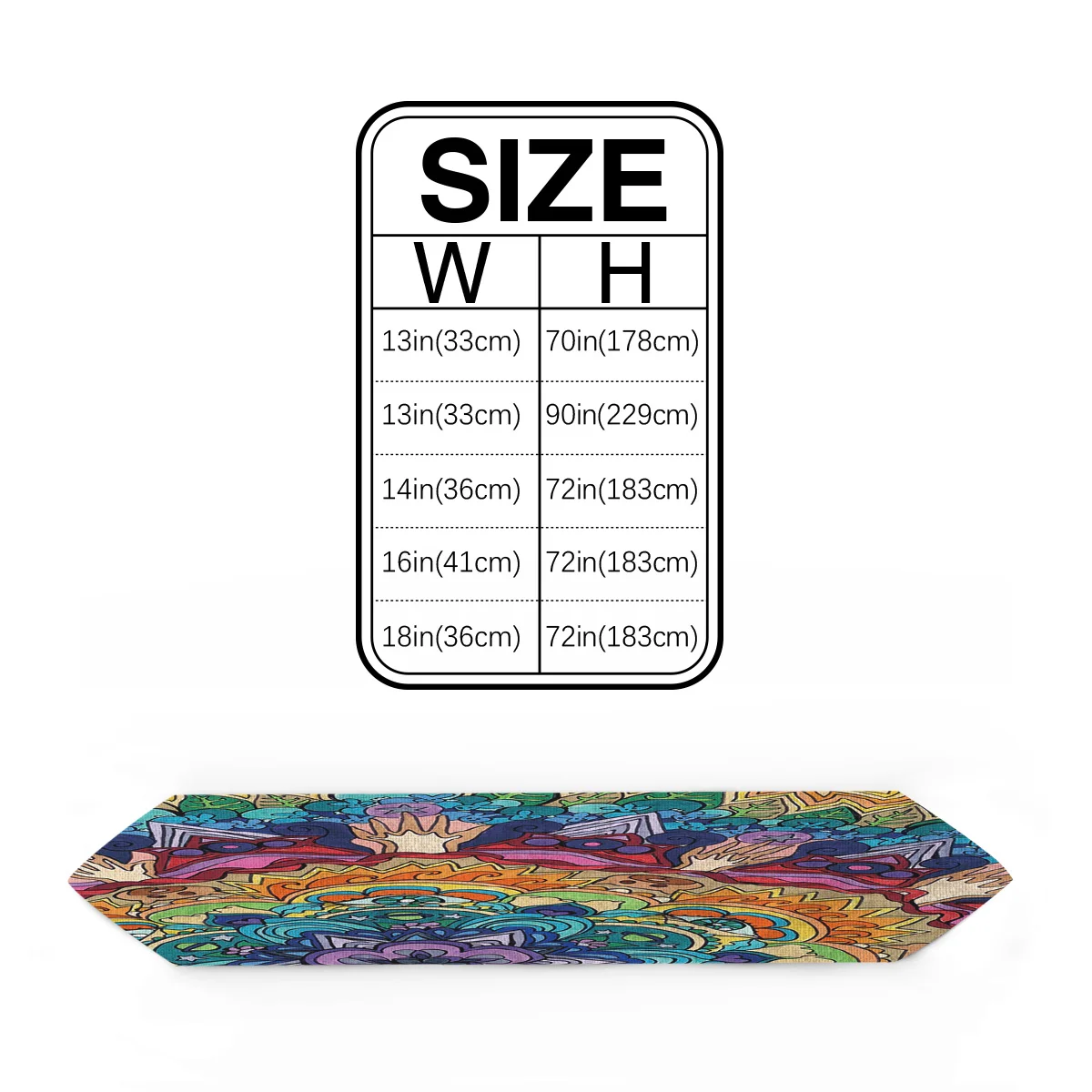 Красочные мандалы абстрактный стол бегун флаг украшения для домашней вечеринки