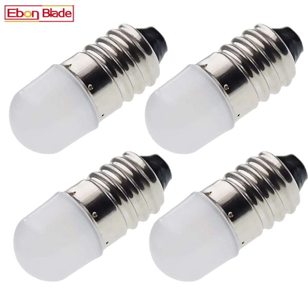 4 шт E10 LED Upgrade Flash light Bulb 3V 5 V 6V 12V 3030 1SMD винт мини-лампа реплицирующий фонарь машина