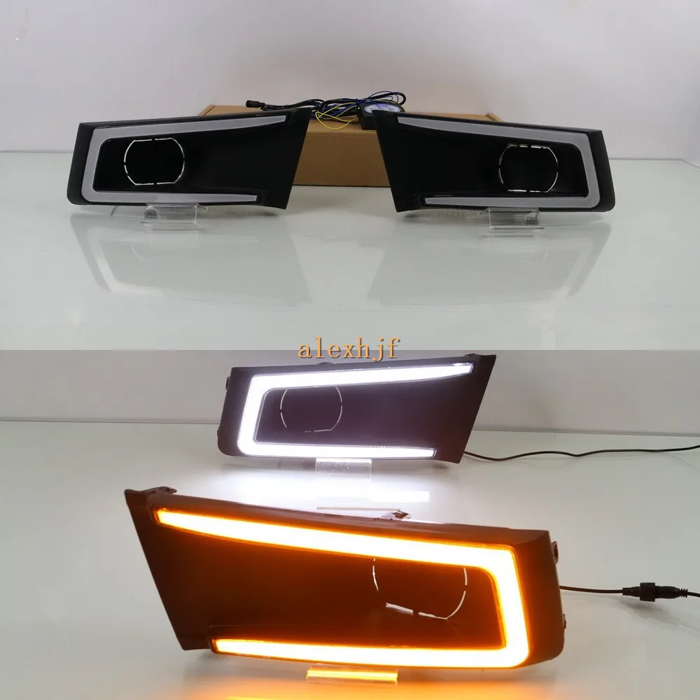 July King LED Guide Light Daytime Running Case for Suzuki Vitara Brezza 2015-2019 DRL With Yellow Turn Signals | Автомобили и