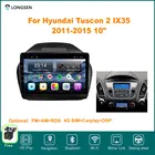 Автомобильный мультимедийный проигрыватель, плеер на Android 10, с GPS, видеоплеером, диагональю 10 дюймов, для Hyundai Tuscon 2 IX35, 2011,2012,2013,2014,2015